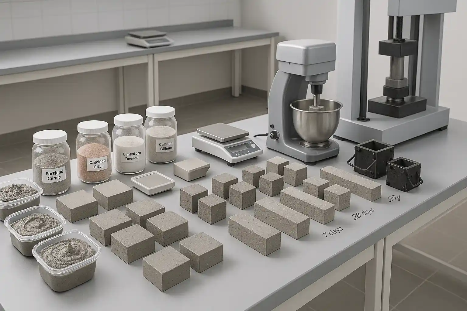 LC3 Cement Optimization Chemometric Analysis