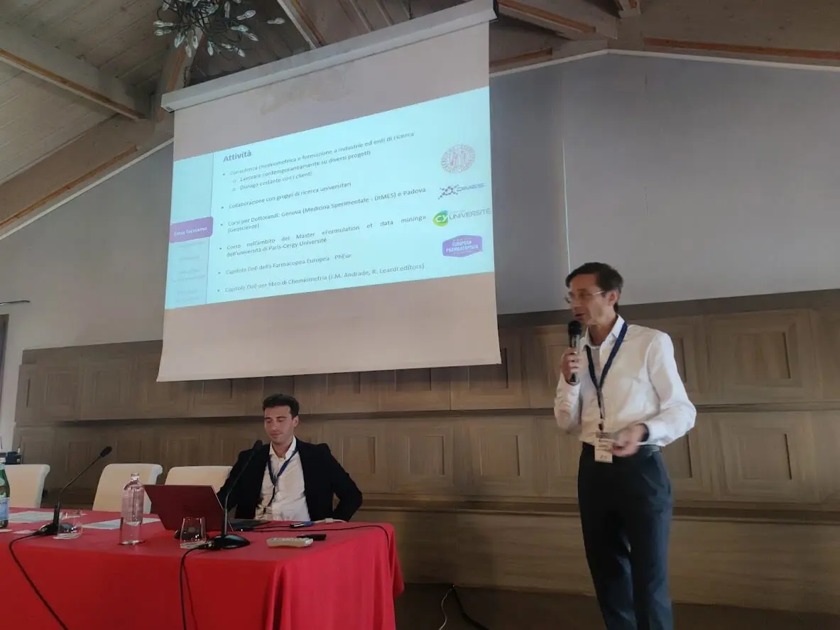 Prof. Riccardo Leardi and Dr. Emanuele Farinini at Conference